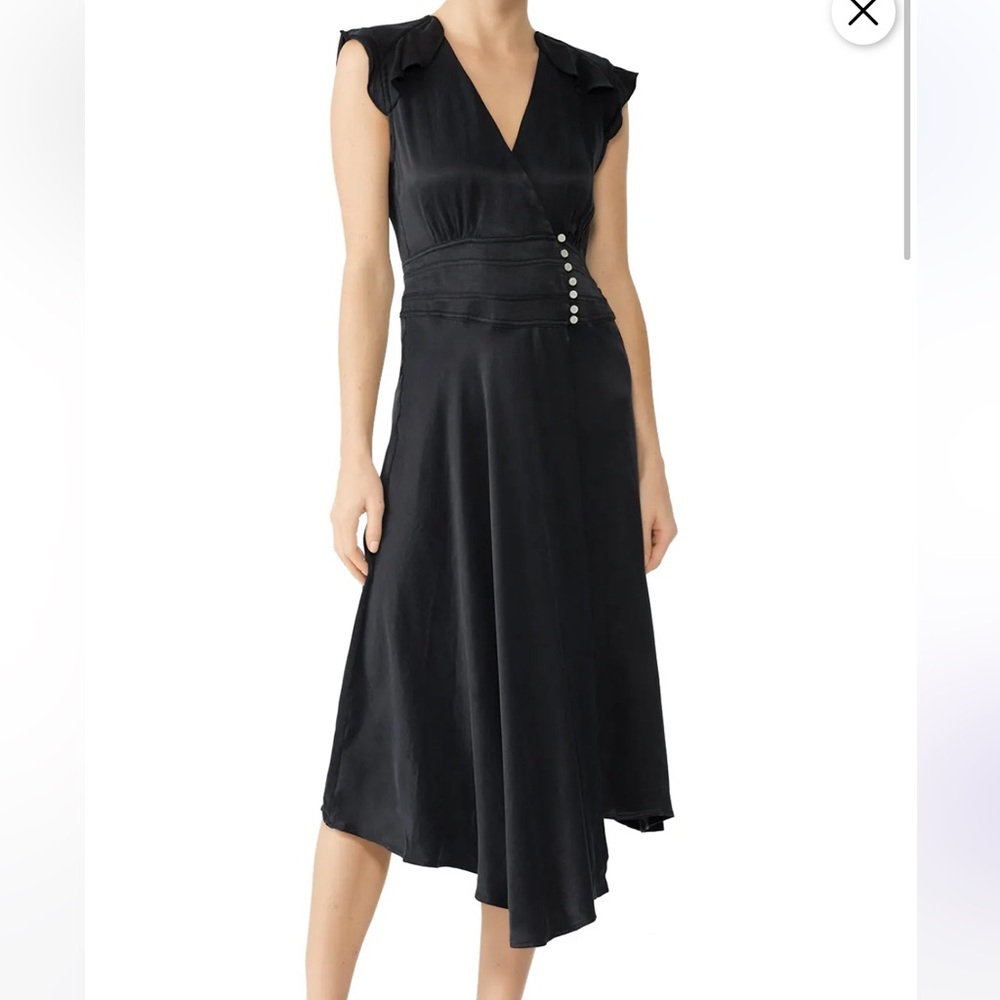 Coralie midi dress black size 1 (small) ba&sh